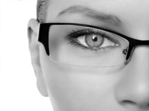 A photograph of a woman wearing a Supra frame.